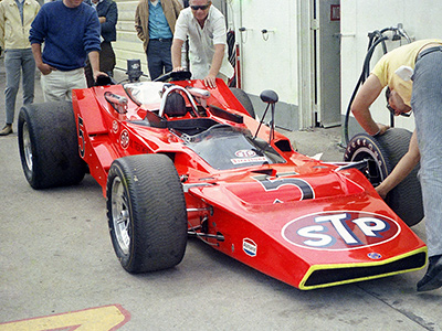 Mario Andretti's STP McNamara 501 at the 1971 Indy 500. Copyright Paul Castagnoli 2022. Used with permission.