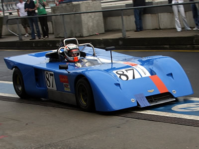Dirk Waaijenberg in his Chevron B19 in June 2009. Copyright Pieter Mellison 2009. Used with permission.