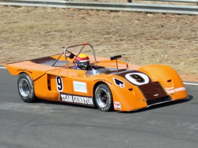 Peter Lindenberg racing his Chevron B19 at the Piper Day meeting at Killarney in February 2008. Copyright Barry Scott 2011. Used with permission.