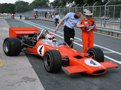 The Vebra in McLaren M10B specification at Oulton Park in 2013. Copyright Richard Taylor 2018. Used with permission.