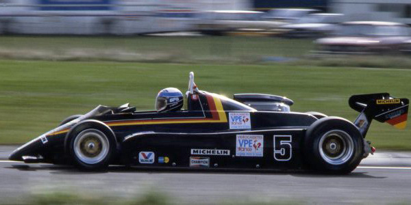 Alain Ferté in his Maurer MM83 at Thruxton in 1983. Copyright Michael C. Brown 2010. Used with permission.