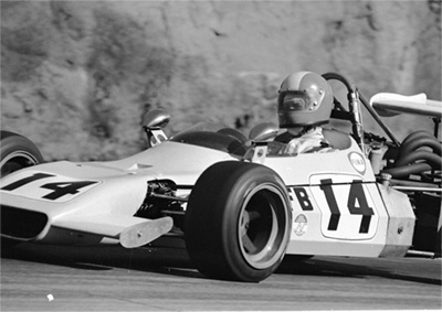 Porter Brownlee in his Merlyn Mk 21 at the SCCA Runoffs in 1975. Copyright Ted Walker 2024. Used with permission.