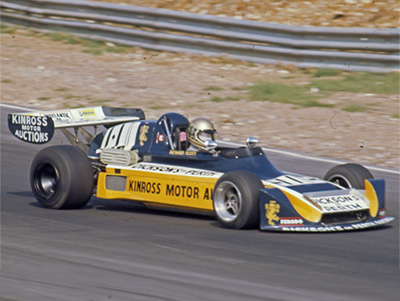 Richard Scott in his Modus M3 at Brands Hatch in 1976. Copyright Ted Walker 2023. Used with permission.