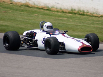 Bob Burnside in his Brabham BT29 at the VARAC Vintage GP at Mosport Park in June 2017. Copyright Peter Viccary (<a href='http://www.gladiatorroadracing.ca/' target='_blank'>gladiatorroadracing.ca</a>) 2021. Used with permission.