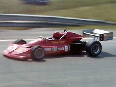 Price Cobb in his March 76B at Mosport in August 1976. Copyright Peter Viccary (<a href='http://www.gladiatorroadracing.ca/' target='_blank'>gladiatorroadracing.ca</a>) 2021. Used with permission.