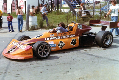 Marty Loft's Hanna Car Washes March 76B at Mosport in August 1976. Copyright Peter Viccary (<a href='http://www.gladiatorroadracing.ca/' target='_blank'>gladiatorroadracing.ca</a>) 2021. Used with permission.