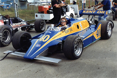 Tom Bagley's #40 Kent Oil Phoenix at Watkins Glen in August 1980. Copyright Peter Viccary (<a href='http://www.gladiatorroadracing.ca/' target='_blank'>gladiatorroadracing.ca</a>) 2021. Used with permission.