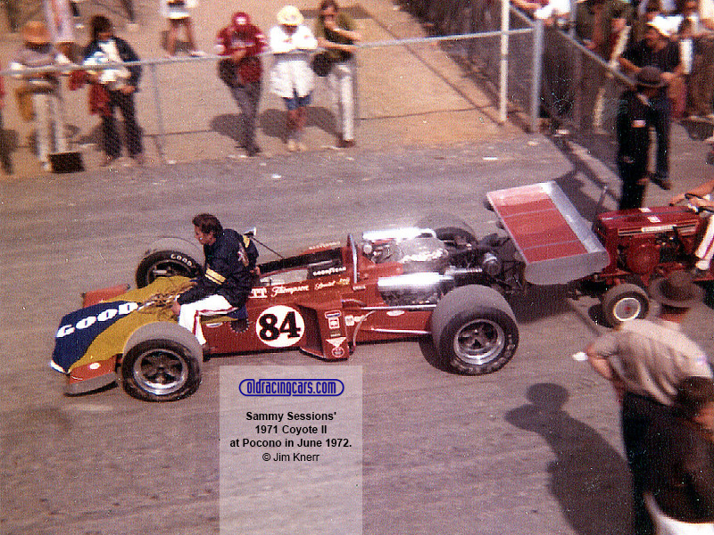 Coyote II (1971) Indy car-by-car histories | OldRacingCars.com
