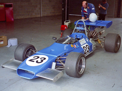 Alasdair Southall with his Merlyn Mk 21 at Silverstone in August 1995. Copyright Keith Lewcock 2024. Used with permission.