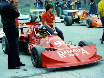 James Hunt awaiting the start in the Remada Inns Ecurie Canada March 76B at the 1976 Grand Prix de Trois-Rivières Grand Prix. Copyright Paul Nemy 2020. Used with permission.