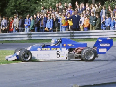 David Muter spinning the Barton JTB3 at Ingliston's Caravan Corner in 1979. Copyright Iain Nicolson 2021. Used with permission.