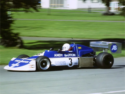 Andy Barton in his ex-Ian Scheckter March 77B at Ingliston in August 1978. Copyright Iain Nicolson 2021. Used with permission.