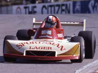 Bobby Scott in Andrew Thomson's March 77B at Kyalami in October 1978. Copyright David Pearson (<a href='http://www.motoprint.co.za/' target='_blank'>motoprint.co.za</a>) 2024. Used with permission.