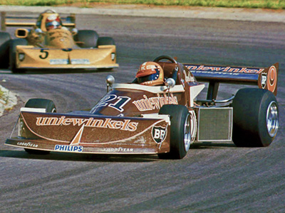 Rupert Keegan in his March 77B at Kyalami in 1977. Copyright David Pearson (<a href='http://www.motoprint.co.za/' target='_blank'>motoprint.co.za</a>) 2024. Used with permission.