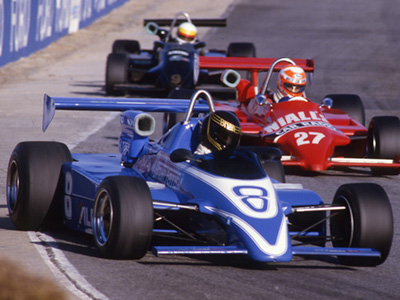 Brian Ferris in his Maurer MM83 at Kyalami in 1985. Copyright David Pearson (<a href='http://www.motoprint.co.za/' target='_blank'>motoprint.co.za</a>) 2024. Used with permission.