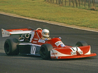 Steve Herbst in his March-nosed Wheatcroft R18 at Kyalami in 1982. Copyright David Pearson (<a href='http://www.motoprint.co.za/' target='_blank'>motoprint.co.za</a>) 2024. Used with permission.