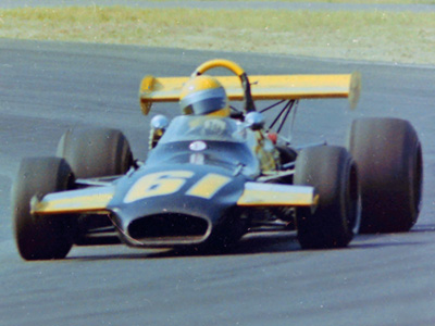 Ted Wenz in his Brabham BT29 at the SCCA National at Lime Rock in July 1976. Copyright Arny Spahn 2020. Used with permission.