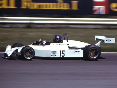 Tom Walkinshaw in his Modus M3 at Brands Hatch in July 1974, where it was wearing new sidepods "tapered at both ends". Copyright Gerald Swan 2017. Used with permission.