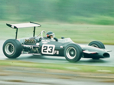 Bob Welch in his Brabham BT29 at VIR in April 1970. Copyright Robert Graham (virhistory.com) 2019. Used with permission.