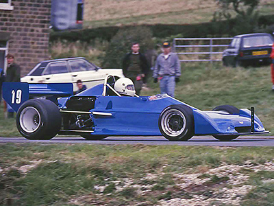 John McCartney in his Chevron B39 at Harewood in September 1987. Copyright Steve Wilkinson 2022. Used with permission.