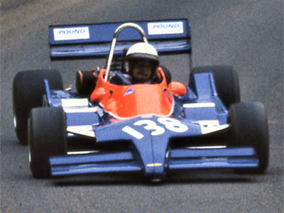 Jeremy Bouckley in his Lola T760 at Shelsley Walsh's Crossing Bend in 1991. Copyright Steve Wilkinson 2020. Used with permission.