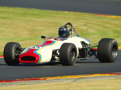 Joel Quadracci in his Brabham BT29 at the Weathertech event at Road America in 2016. Copyright Jerry Winker 2019. Used with permission.